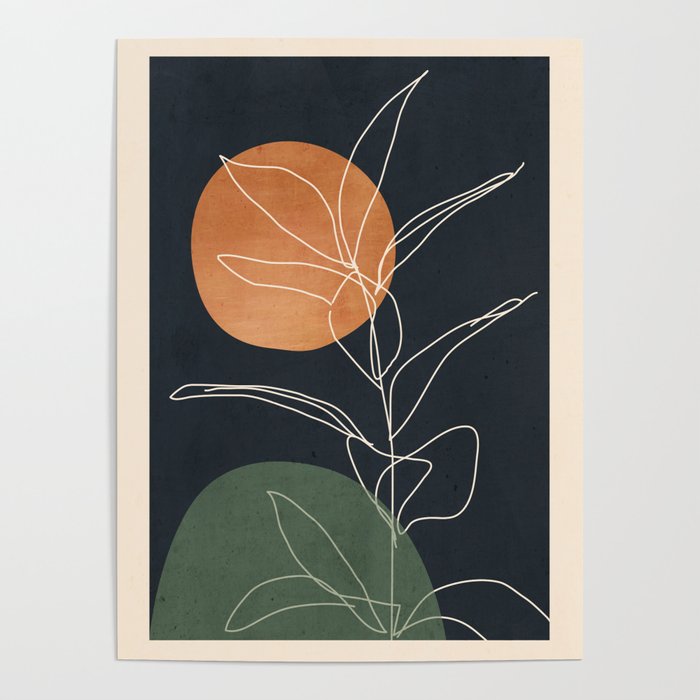 Abstract Art /Minimal Plant 102 Poster Gallery Image 4