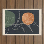 Abstract Art /Minimal Plant 102 Outdoor Rug Gallery Image 1