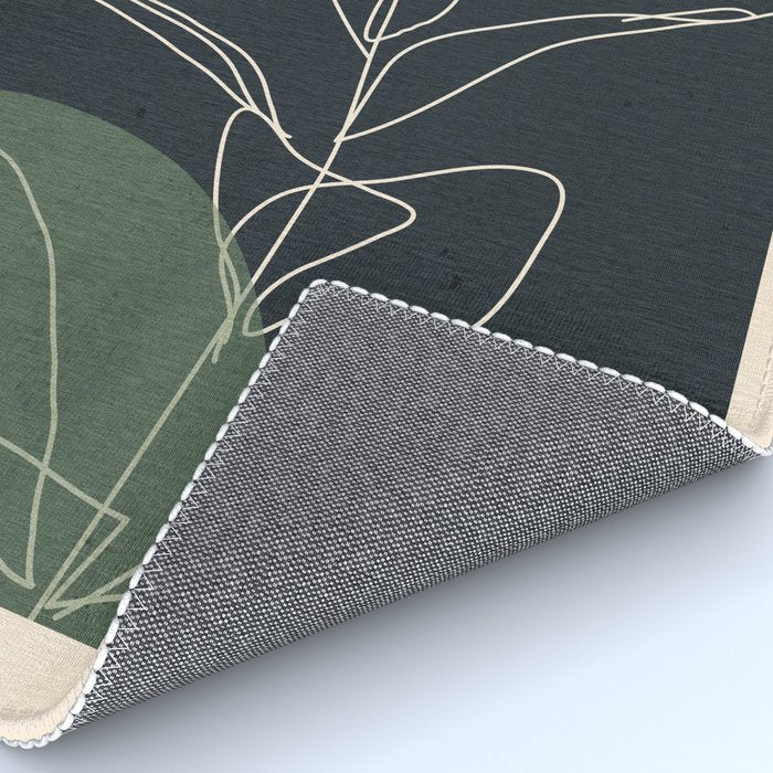 Abstract Art /Minimal Plant 102 Rug Gallery Image 4