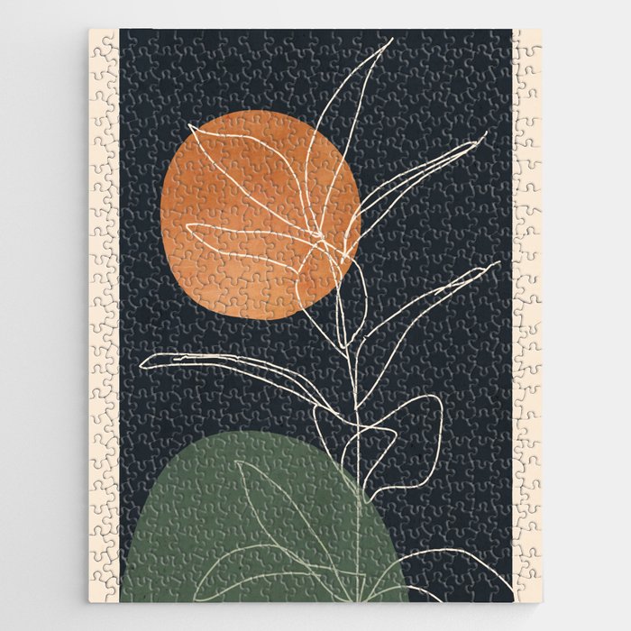 Abstract Art /Minimal Plant 102 Jigsaw Puzzle Gallery Image 1