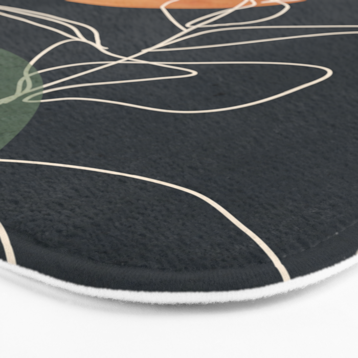Abstract Art /Minimal Plant 102 Bath Mat Gallery Image 3