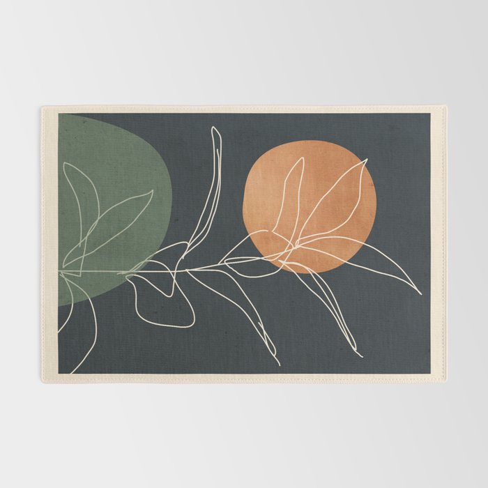 Abstract Art /Minimal Plant 102 Rug Gallery Image 2