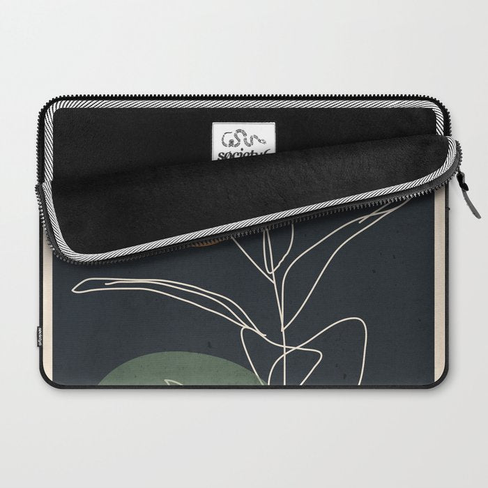 Abstract Art /Minimal Plant 102 Laptop Sleeve Gallery Image 2