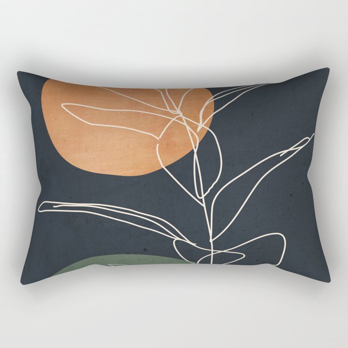 Abstract Art /Minimal Plant 102 Rectangular Pillow Gallery Image 2