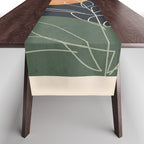 Abstract Art /Minimal Plant 102 Table Runner Gallery Image 1