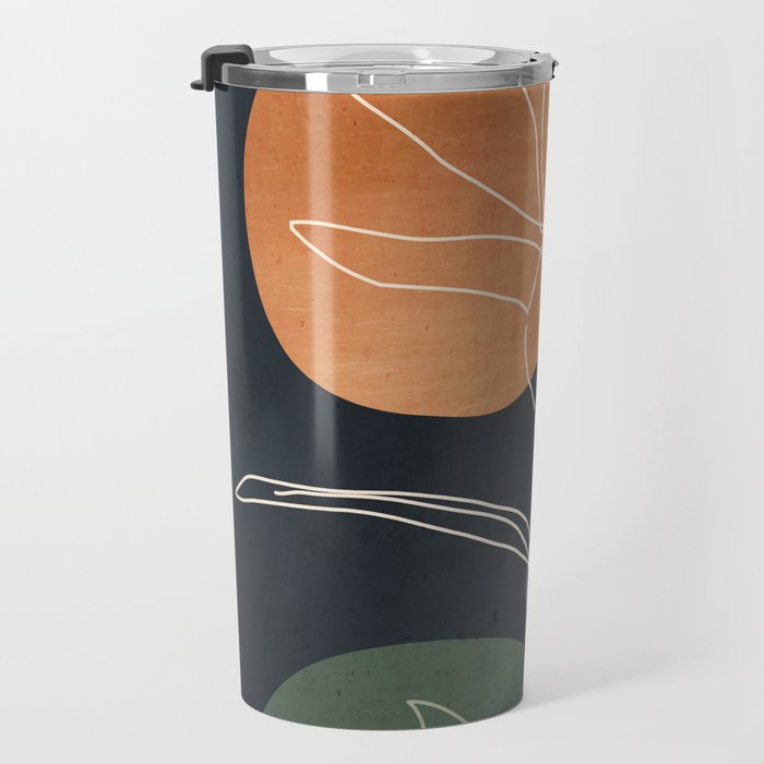 Abstract Art /Minimal Plant 102 Travel Mug Gallery Image 3