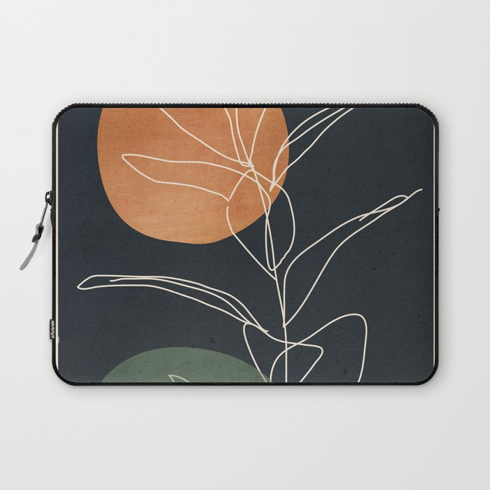 Abstract Art /Minimal Plant 102 Laptop Sleeve Gallery Image 1