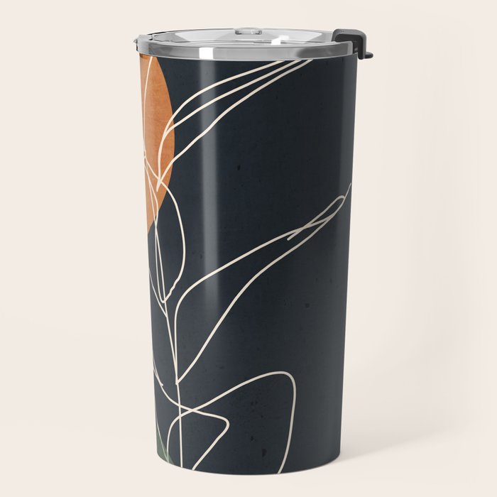 Abstract Art /Minimal Plant 102 Travel Mug Gallery Image 2