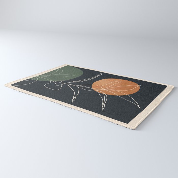 Abstract Art /Minimal Plant 102 Rug Gallery Image 3