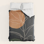 Abstract Art /Minimal Plant 102 Duvet Cover Gallery Image 6