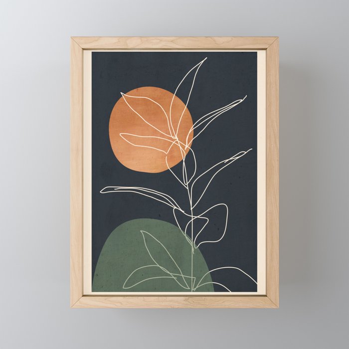 Abstract Art /Minimal Plant 102 Mini Art Print Gallery Image 1