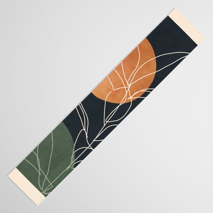 Abstract Art /Minimal Plant 102 Table Runner Gallery Image 3