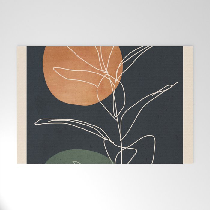 Abstract Art /Minimal Plant 102 Welcome Mat Gallery Image 1