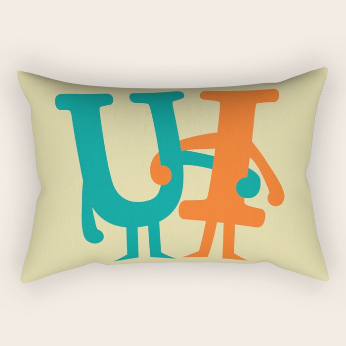 You and I Rectangular Pillow Gallery Image 1