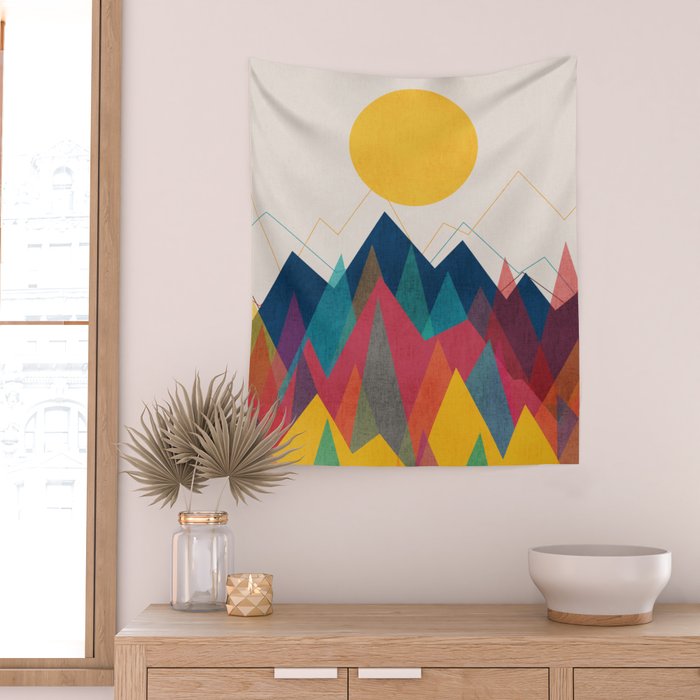 Uphill Battle Wall Tapestry Gallery Image 2