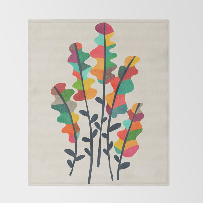 Flower from the meadow Throw Blanket Gallery Image 2
