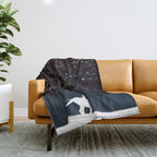 Falling star constellation Throw Blanket Gallery Image 1