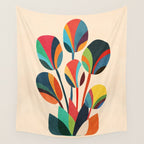 Ikebana - Geometric flower Wall Tapestry Gallery Image 4