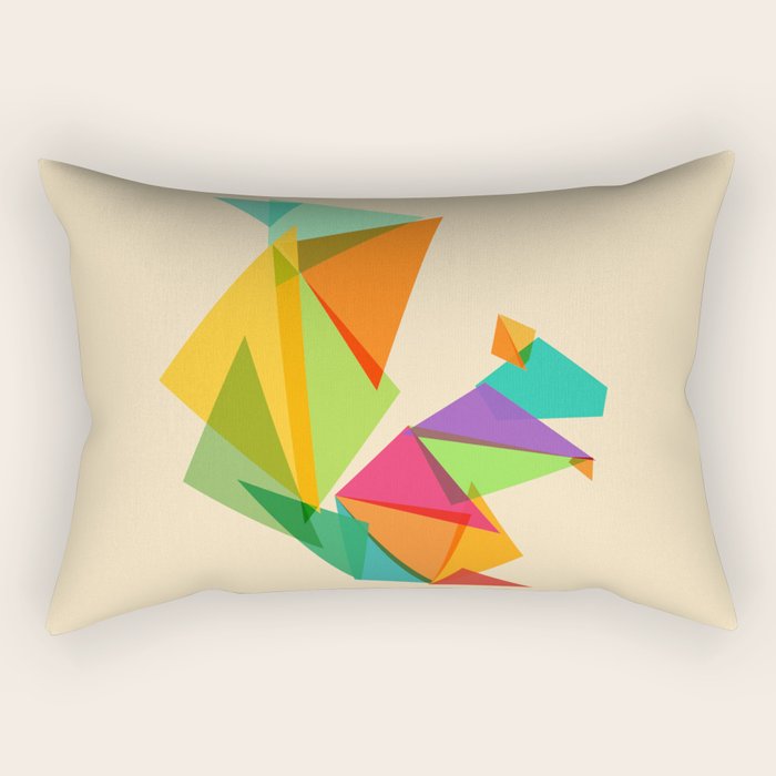 Fractal geometric Squirrel Rectangular Pillow Gallery Image 1