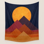 Full moon and pyramid Wall Tapestry Gallery Image 4