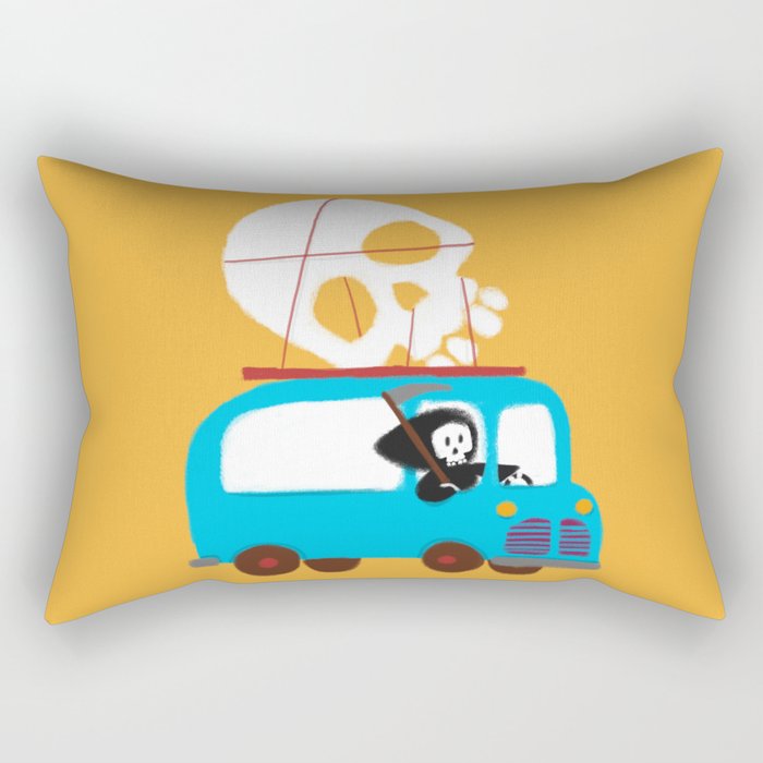 Death on wheels Rectangular Pillow Gallery Image 1