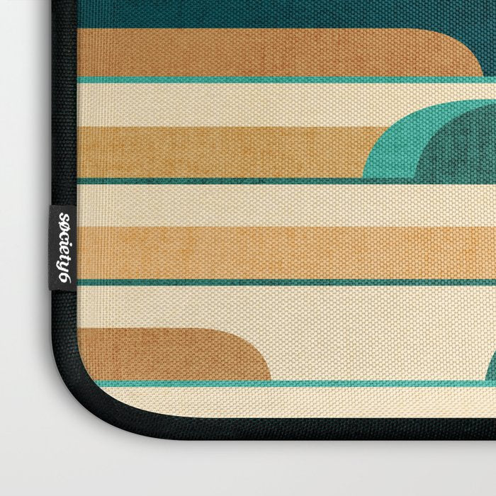 Chasing wave under the red moon Laptop Sleeve Gallery Image 3