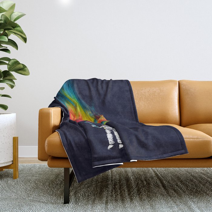 Space vandal Throw Blanket Gallery Image 1