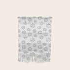 Black and white flower doodle art pattern Wall Hanging Gallery Image 1