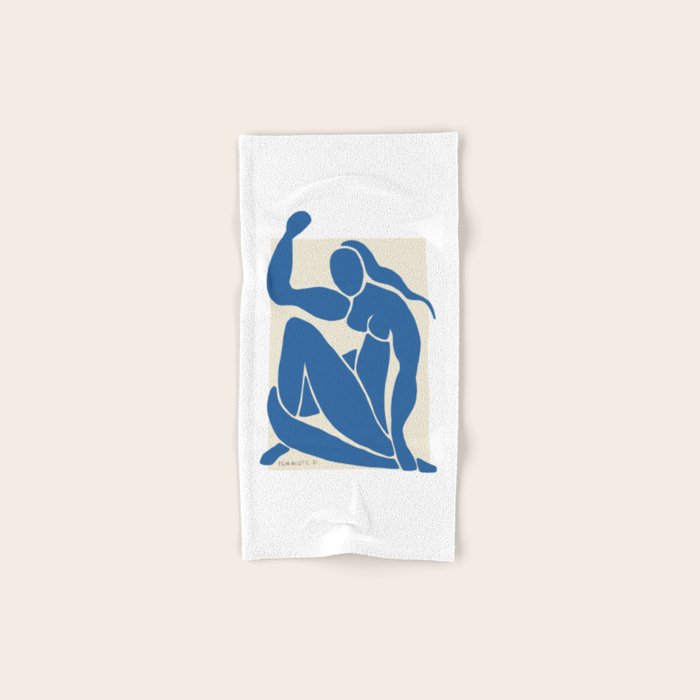 NUDE FEMINISTE - Feminist Art - Matisse Nude Blue Bath Towel Gallery Image 1