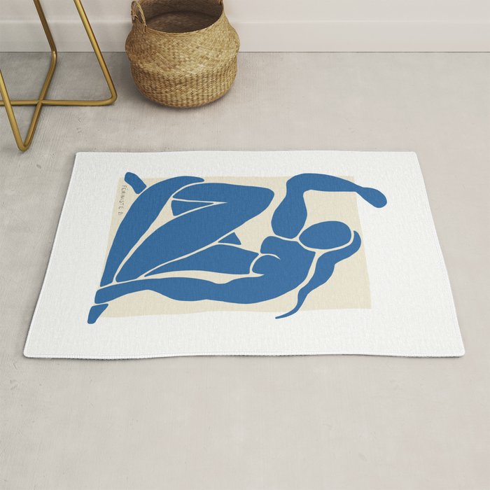 NUDE FEMINISTE - Feminist Art - Matisse Nude Blue Rug Gallery Image 1