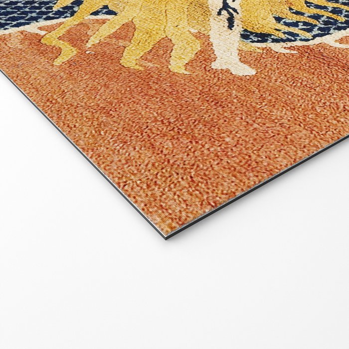 Ningxia Blue Dragon Chinese Pillar Antique Rug Print Welcome Mat Gallery Image 2