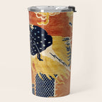 Ningxia Blue Dragon Chinese Pillar Antique Rug Print Travel Mug Gallery Image 2