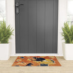 Ningxia Blue Dragon Chinese Pillar Antique Rug Print Welcome Mat Gallery Image 3