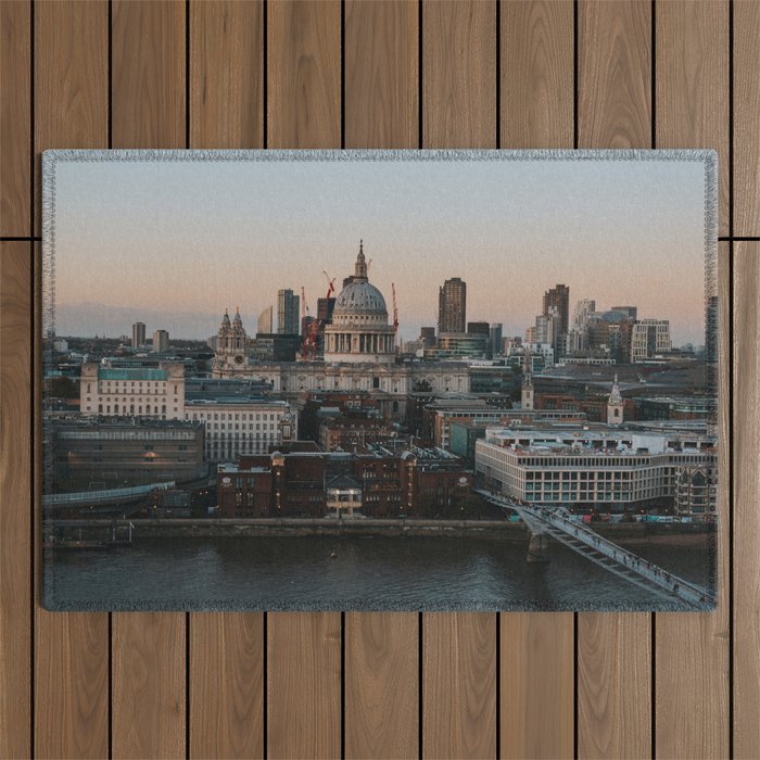 London Cityscape - Photography Outdoor Rug Gallery Image 1