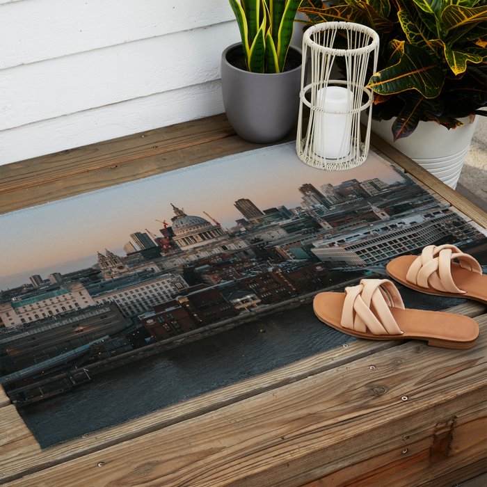 London Cityscape - Photography Outdoor Rug Gallery Image 2