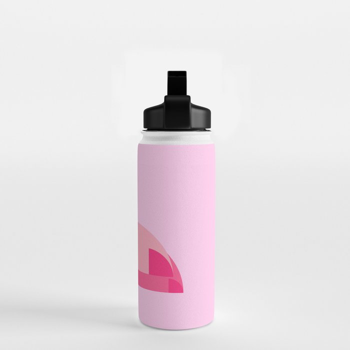 Geometric flamingo Water Bottle Gallery Image 2
