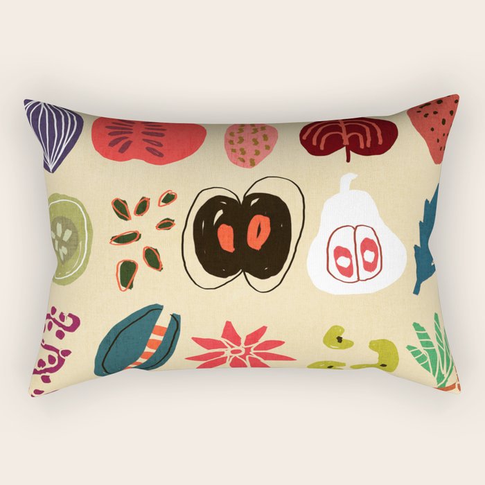 Fruit and Spice Rack Rectangular Pillow Gallery Image 2