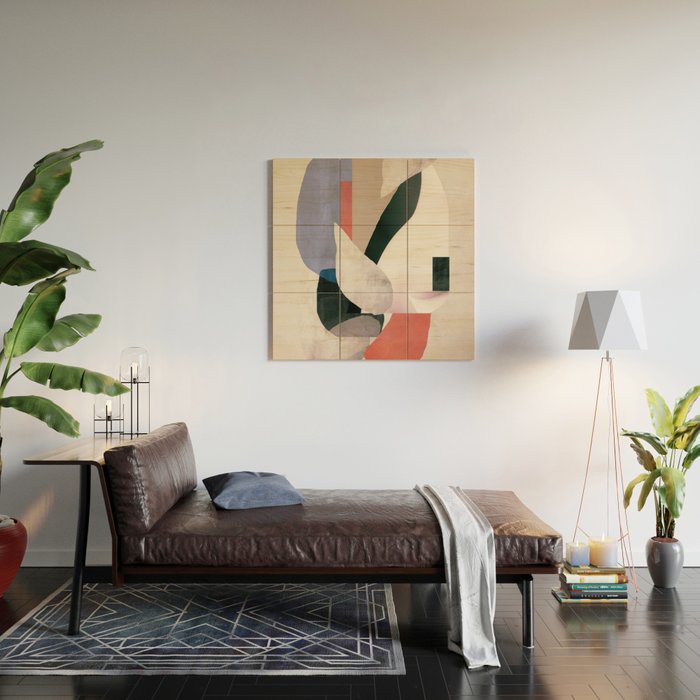 Abstract Collage 2 Wood Wall Art Gallery Image 2