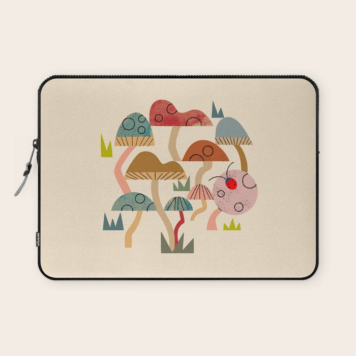 Toadstools and Ladybug Laptop Sleeve Gallery Image 1
