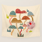 Toadstools and Ladybug Wall Tapestry Gallery Image 4