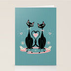Vintage Kitty Love ©studioxtine Stationery Card Gallery Image 2