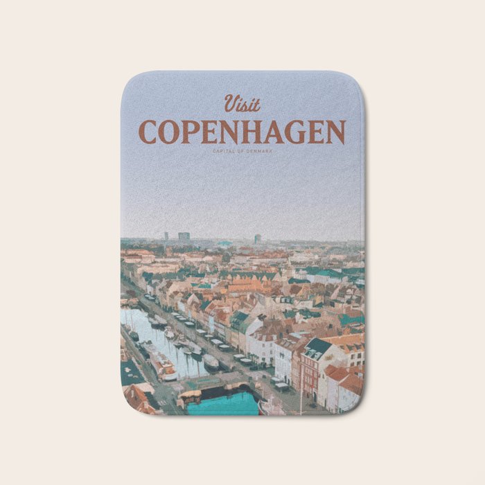 Visit Copenhagen Bath Mat Gallery Image 1