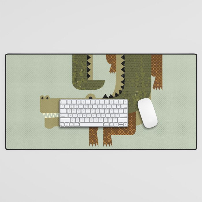 Whimsy Crocodile Desk Mat Gallery Image 1