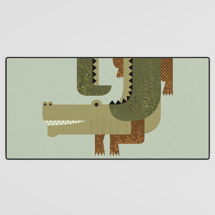 Whimsy Crocodile Desk Mat Gallery Image 3