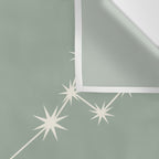 Pisces Zodiac Star Constellation Line Art Soft Sage Wall Tapestry Gallery Image 3