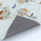 Animal World Map for Kids - Blue Rug Gallery Image 4