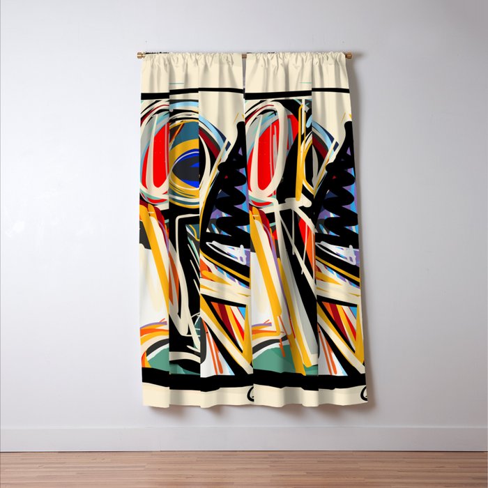 The Scream Street Art Graffiti Window Curtain Gallery Image 3