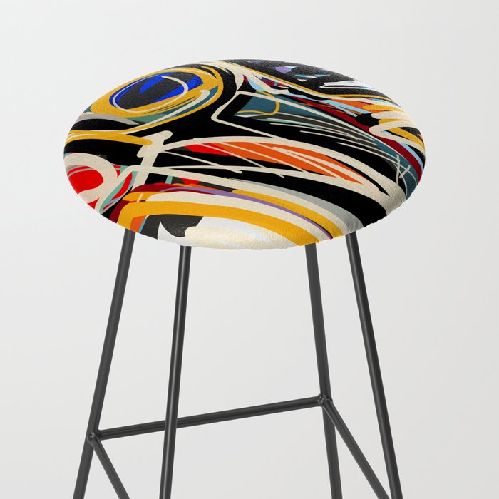The Scream Street Art Graffiti Stool Gallery Image 2