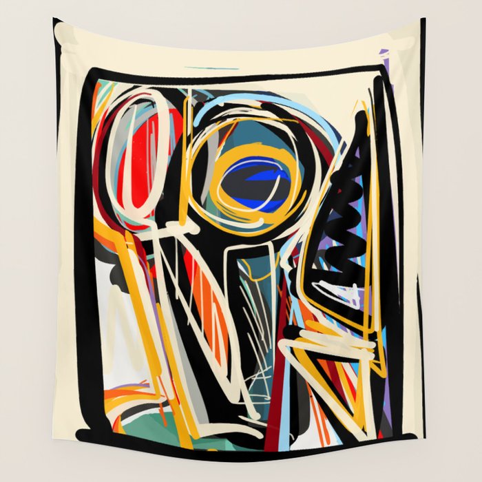 The Scream Street Art Graffiti Wall Tapestry Gallery Image 1