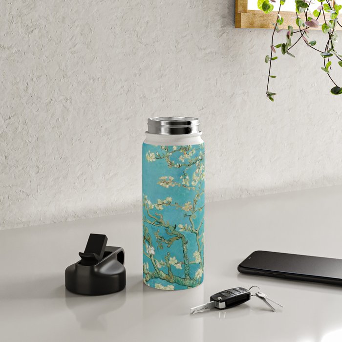 Almond Blossom by Vincent van Gogh, 1890 Water Bottle Gallery Image 4